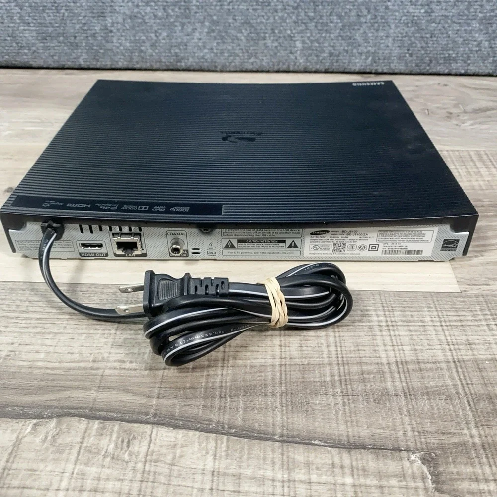 Samsung BD-J5100 Blu-Ray DVD CD Player Wi-Fi Streaming  Tested‎ No Remote